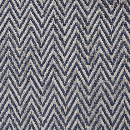 DII Woven Basic Tabletop Collection Chevron Table Runner, French Blue - Image 2