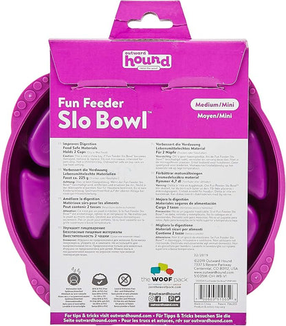 Outward Hound Fun Feeder Slo Bowl – Medium 2‑Cup Capacity, Slow Feeding - Image 3
