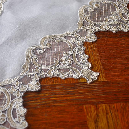 Elegant Vintage Lace Table Runner 36 inches Long - Image 4