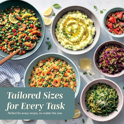 COOK WITH COLOR Mixing Bowls with TPR Lids - Image 5