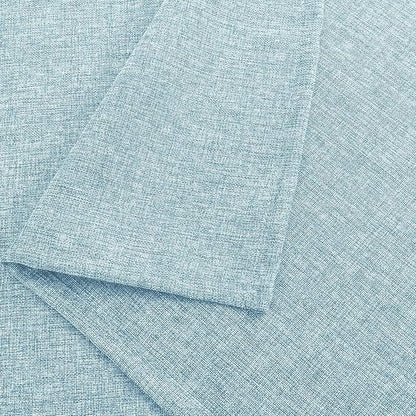 Hiasan 2 Pack Faux Linen Rectangle Tablecloth - Wrinkle and Stain Resistant Washable Table Cloth for Kitchen Dining Room Holiday Table Cover for Party Dinner, Lux Slate Blue, 60 x 120 Inch