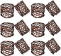 ITOS365 Handmade Copper Antique Round Mesh Napkin Rings Holder by ITOS365