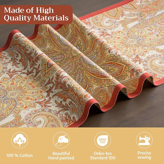 Maison d' Hermine Table Runner 100% Cotton 14.50" x 48" | Table Runners 48 - Image 3