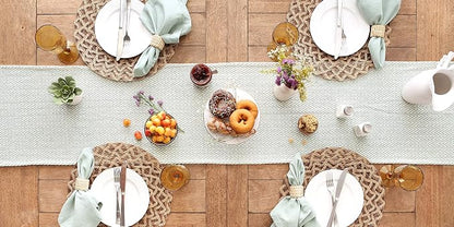 DII Woven Basic Tabletop Collection Chevron Table Runner - Image 5
