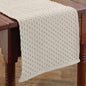 Park Designs Chadwick Table Runner 13" x 36", Cream | Hand-Loomed Yarn | by ParkDesigns