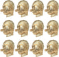 ALPHA Living HOME Turkey Bird Gold Napkin Rings Set of -12 for Dinner Parties, Weddings Receptions, Family Gatherings, or Everyday Use - Set Your Style with Daily Use Table Décor Accessories