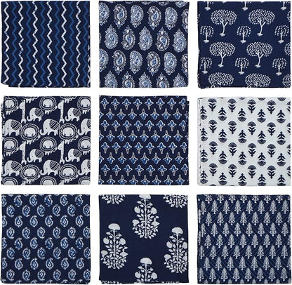 DIYANAIMPEX 10 Pc Cotton Cloth Napkins Hand Block Print Hand Made Size 16x16 - Image 6