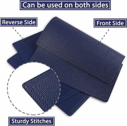 Set of 6 Faux Leather Placemats, PU Table Mats, Waterproof, Stain Resistant, Heat Resistant, Non-Slip Easy to Clean for Kitchen Dining Table,Conference Table