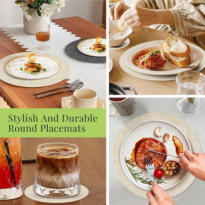 Fyvva Placemats Set of 12, Stain & Scratch Resistant, - Image 7