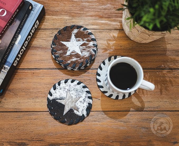 Natural Cowhide Coaster - Image 6