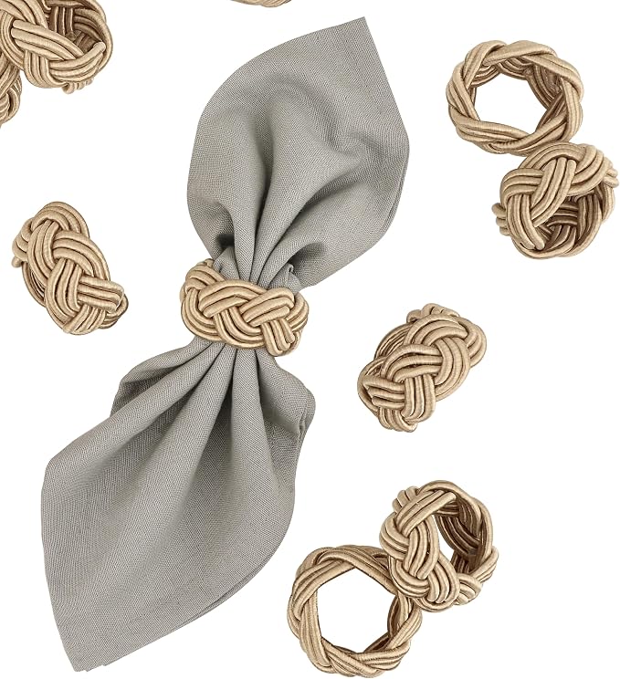 Napkin Rings Set of 12 for Dinner Parties, Weddings Receptions, Family - Image 8