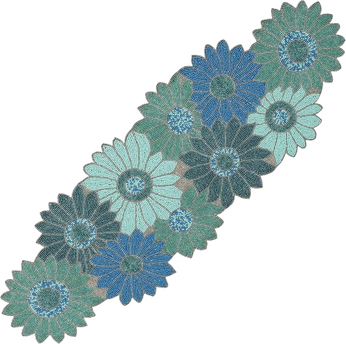 Beaded Table Runner 13x36 Inch by ALPHALivingHOME