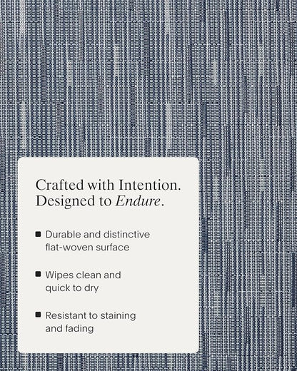 Chilewich Bamboo Placemats Set of 4 - Woven Rectangle Placemats - Reusable, Stain-Resistant, Indoor/Outdoor Tabletop Protection - 19" x 14" - Rain