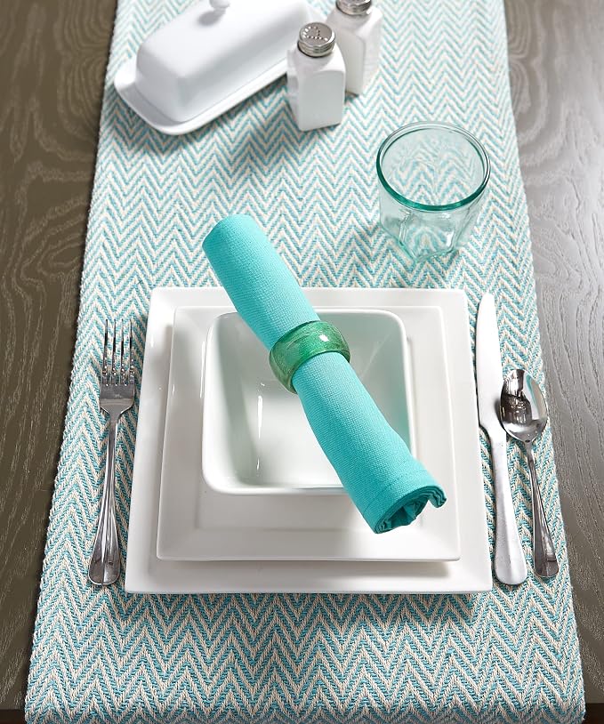 DII Woven Basic Tabletop Collection, Chevron Table Runner - Image 3