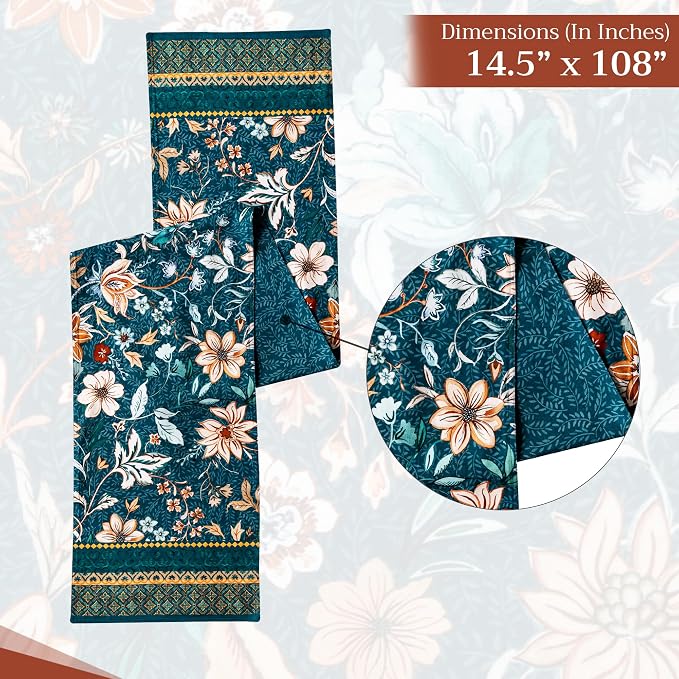 Maison d' Hermine Table Runner 100% Cotton 14.50" x 108" | Table Runners 108 - Image 6