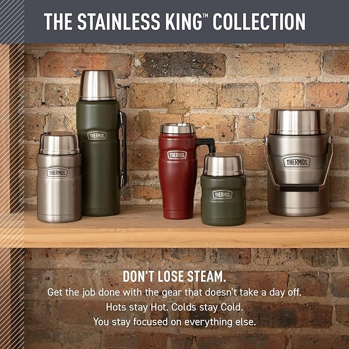 THERMOS Stainless King Stainless Steel Tumbler, Matte Light Blue | - Image 6