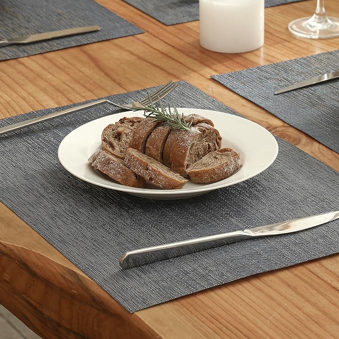 Leetaltree Denim Blue Placemats Set of 8 - Image 8