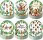 Gerrii 60 Pcs Wild Animals Themed Party Plates 7 Inch Happy Birthday Disposable by Gerrii