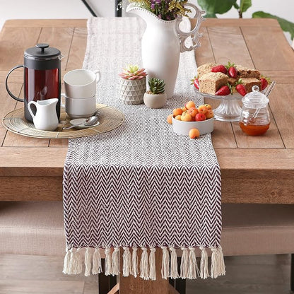 DII Woven Basic Tabletop Collection, Chevron Table Runner - Image 4