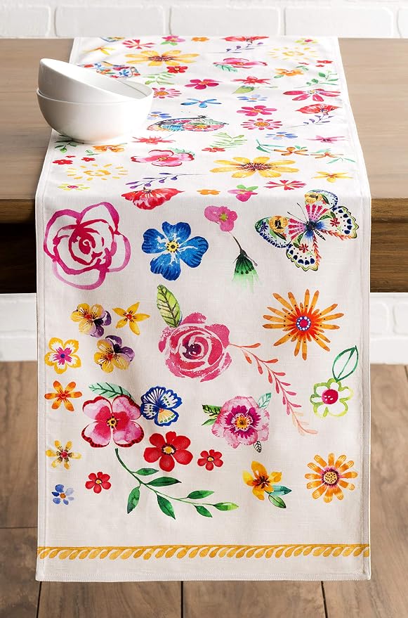 Maison d' Hermine Table Runner 100% Cotton 14.50" x 72" | Table Runners 72 - Image 9