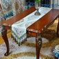 Luxury Velvet Blue Table Runner 120 Inches Long by NYSMXF