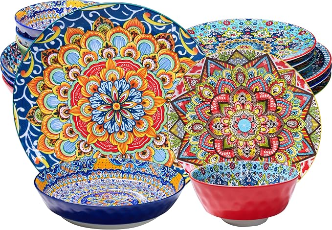 16 Pieces Dinnerware Sets, Service by Romatlink