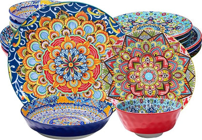 16 Pieces Dinnerware Sets, Service by Romatlink