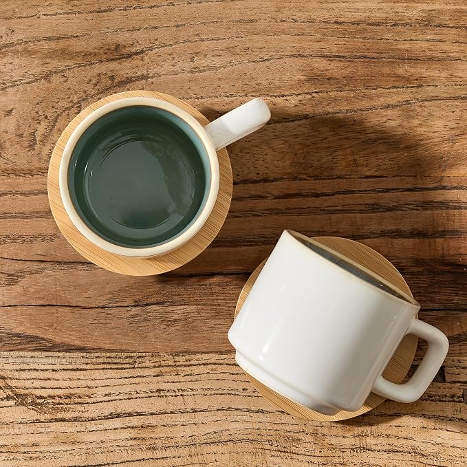 LUKA Porcelain Stackable Espresso Cups - Image 2