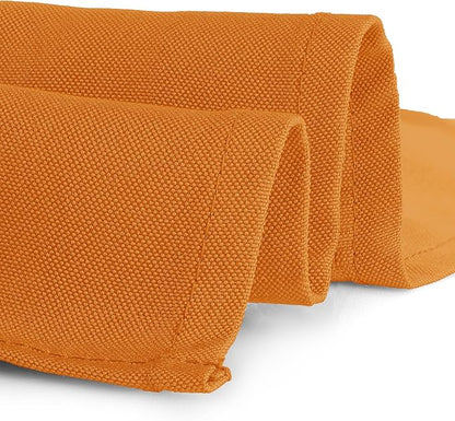 Gee Di Moda Rectangle Tablecloth - 60 x 84 Inch Orange Table Cloth for 5 Foot Rectangle Tables - Heavy Duty Washable Fabric - for Holiday Party, Dinner, Weddings, Baby Shower & Events