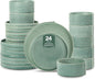 Stone Lain Bao 24-Piece Dinnerware Set Stoneware, Plates and Bowls Set by Unknown