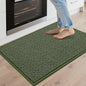 COSY HOMEER Kitchen Rugs 20"x32" Non-Slip Kitchen Mats for Floor Absorbent Stain Resistant Kitchen Floor Mat Machine Washable Rugs for Kitchen,Hallway,Sink,Green