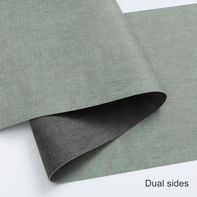 Table Runners 94 Inch Long, Dual-Sided Faux Leather Table Runner | Waterproof - Image 2