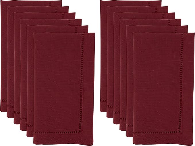 SARO LIFESTYLE Hemstitched Border Dinner Napkin - Image 3
