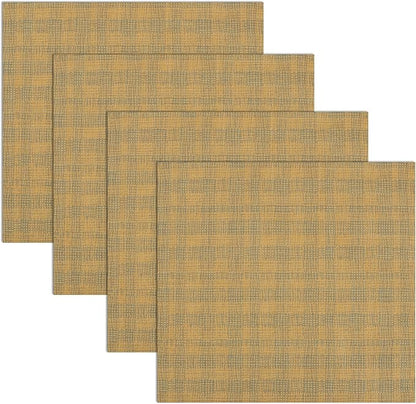 RUVANTI Cloth Napkins Set of 6 Cotton 100%, 18x18 Inches Napkins Cloth Washable, Soft, Absorbent. Cotton Napkins for Parties, Christmas, Thanksgiving, Weddings, Dinner Napkins Cloth - Wet Net