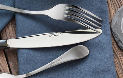 Artaste 56914 Rain 18/10 Stainless Steel Flatware 36-Piece Set, Service - Image 6