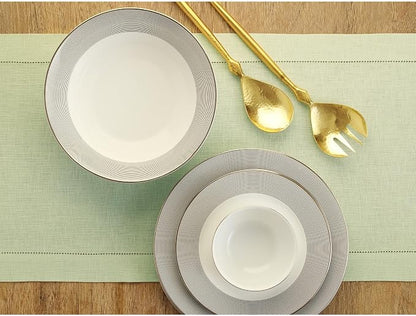 Solino Home 100% Pure Linen Table Runner Sage Green Hemstitch, 14 x 108 in | - Image 3