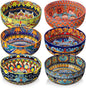 vancasso Cereal Bowls Set of 6, 28oz Porcelain Soup Bowls, Colorful | Bowls by vancasso