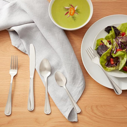 Amazon Basics Silverware Set, Stainless Steel Flatware, Dishwasher Safe - Image 8