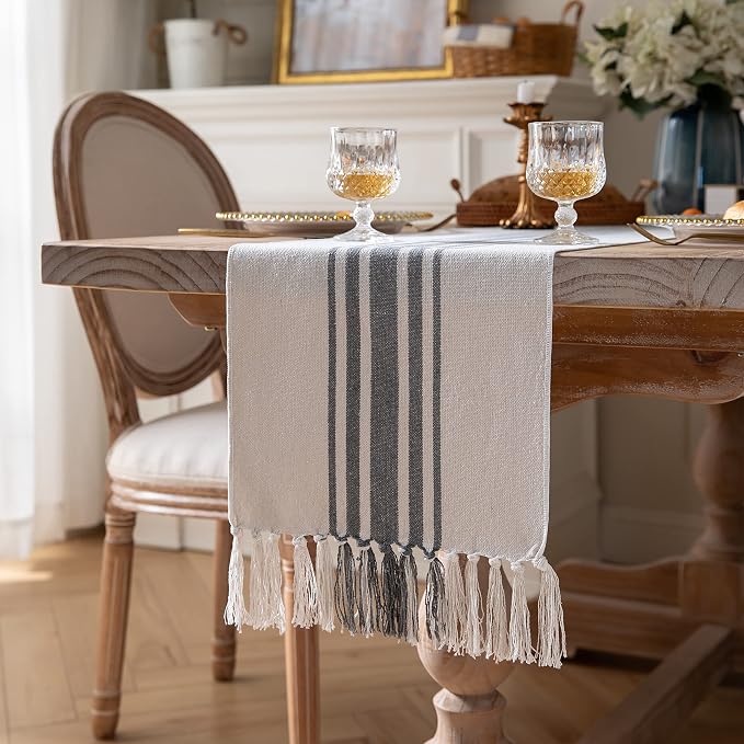 Boho Table Runner for Modern Farmhouse Decor, Dining Table décor 13 x 72 Inch - Image 2