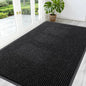OLANLY Front Door Mat Indoor Outdoor Entrance, Waterproof Heavy Duty Doormat, Fade Resistant, Low Profile, Easy Clean Patio Porch Welcome Floor Mats for Entry, 59x34, Off-Black