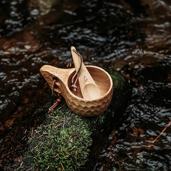 überleben | Kuksa Wooden Cup – Handcarved 8oz Coffee Mug, Bowl - Image 2