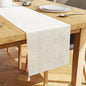 Encasa XO Table Runner, Embossed Velvet, Elegant 13"x72" | Cream, 175 GSM by EncasaXO