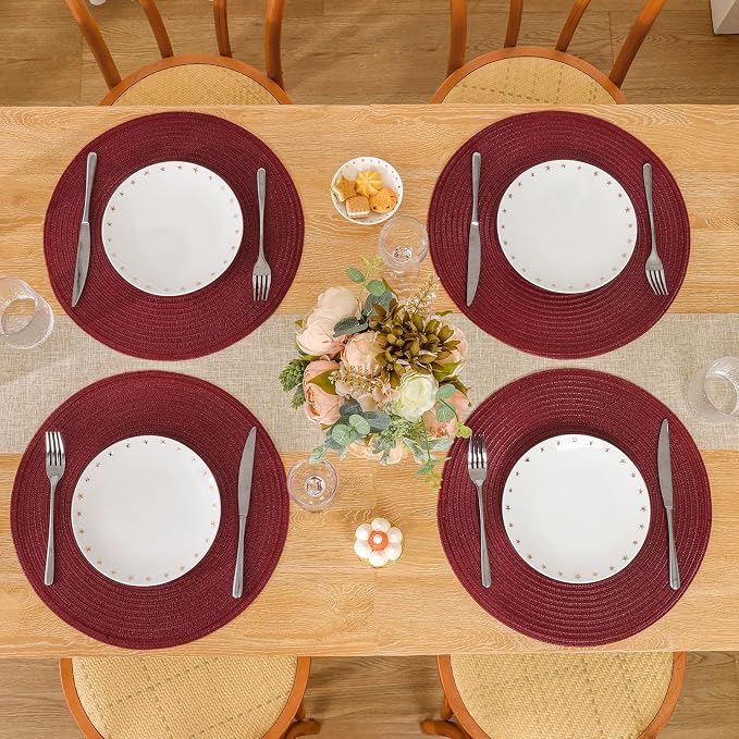 SHACOS Round Placemats Set of 4 - Image 7