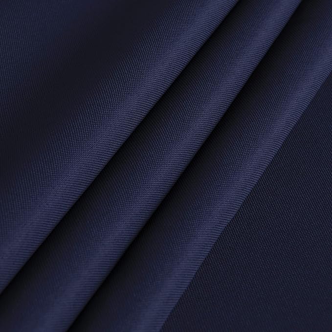 sancua Rectangle Tablecloth - 60 x 102 Inch - Stain and Wrinkle Resistant Washable Polyester Table Cloth, Decorative Fabric Table Cover for Dining Tables, Buffet Parties and Camping, Navy