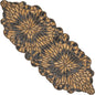 Beaded Table Runner, Handcrafted Glass & Polyester | Glass beads, polyester & by CLEENTABLE