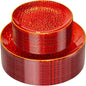 Rubtlamp 60 Pcs Red Plasitc Plates, Gold Red Disposable Plates, Fancy Party Plates, Hammered Plastic plates Include 30 Dessert Platos, 30 Dinner Platos for Party