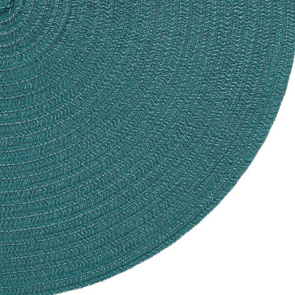 SHACOS Round Placemats Set of 6 Washable 15 inch Round Table Mats Cotton - Image 9