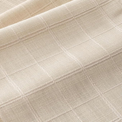 Linen Textured Table Runner, Ivory Table Runners 48 Inches Long | Raised Grid - Image 3