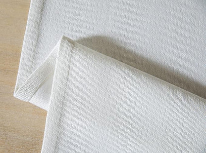 Burlap Style Farmhouse Table Runner, 14x108 Inches White | Thick Durable Fabric - Image 7
