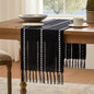 Hemstitched Farmhouse Table Runner, Cotton Linen Table Runners 108 Inches Long by Unknown